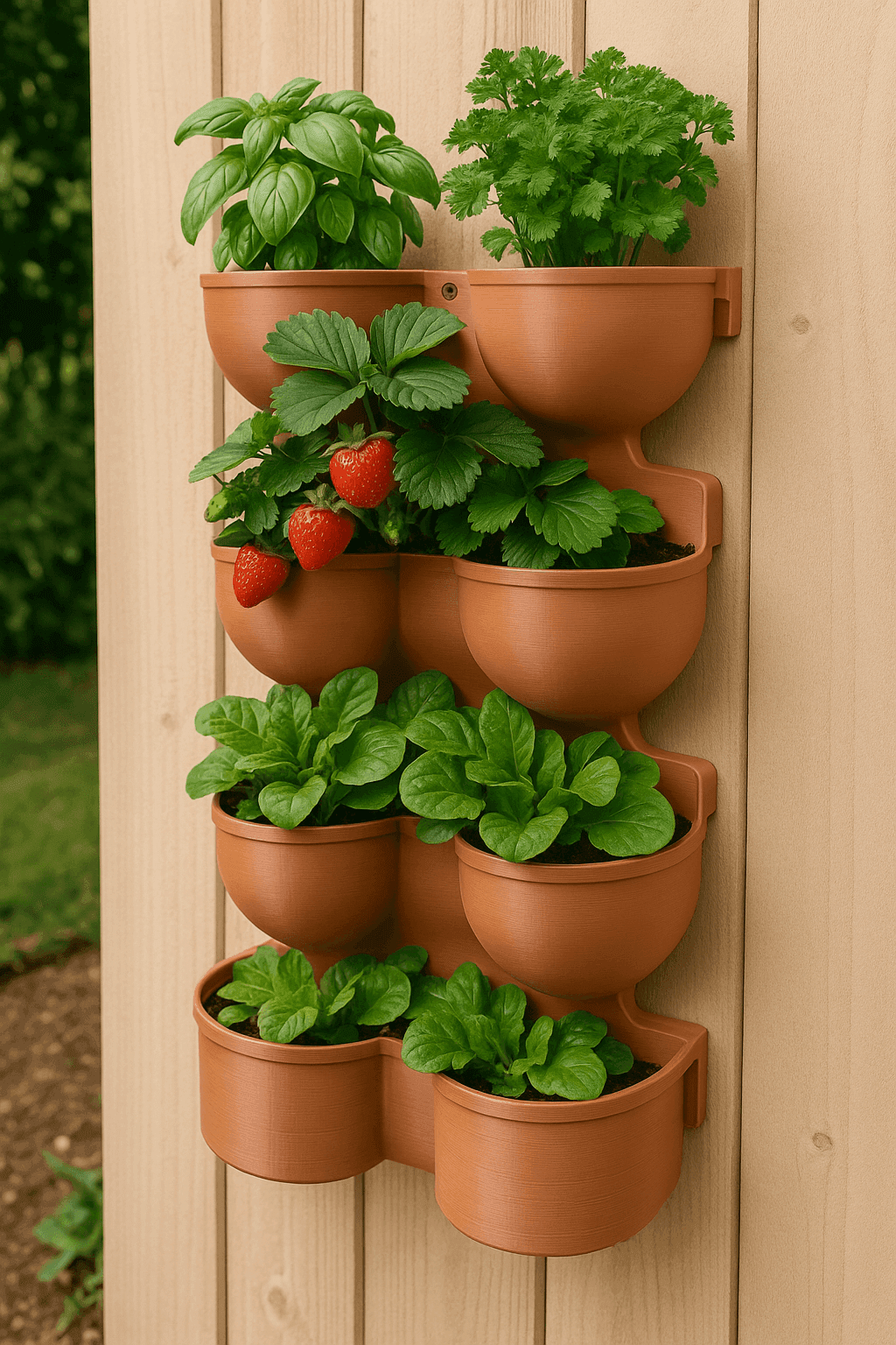 StackGrow Vertical Garden System (3D Printed Modular Set)