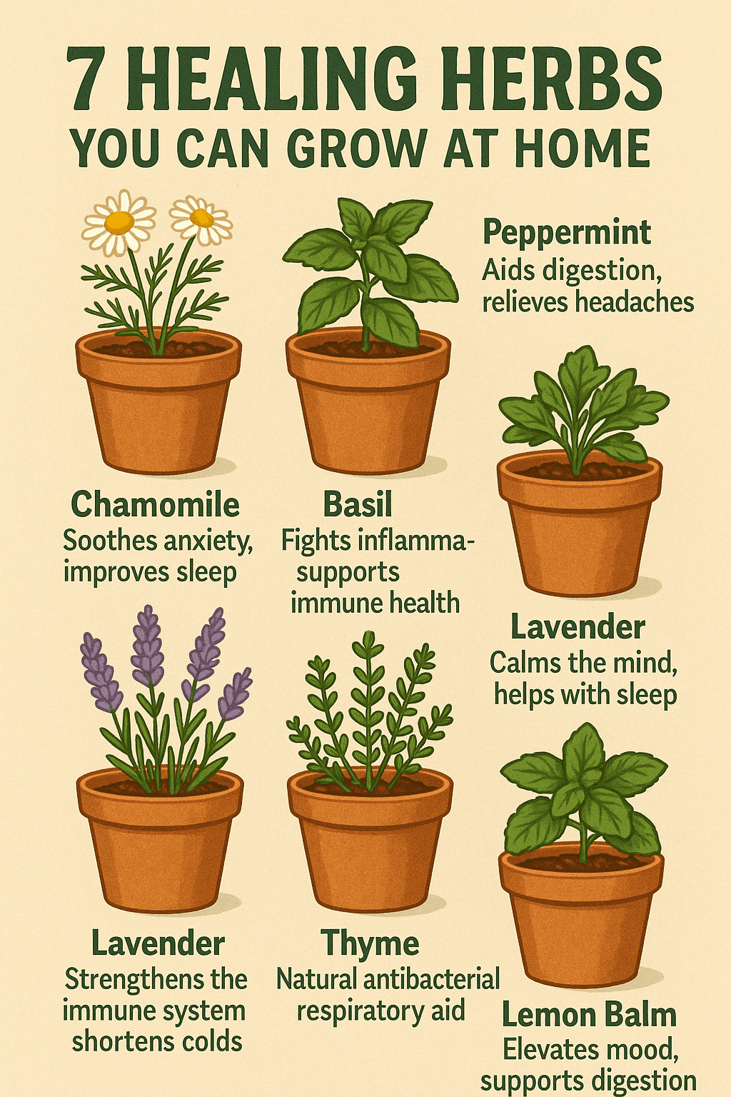 7 Healing Herbs You Can Grow at Home